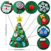 OurWarm DIY Felt Christmas Tree Snowman with Ornaments Fake Christmas Tree Kids Toys Christmas Party Decoration New Year 2019
